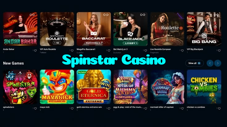 available types of Spinstar Casino bet including pre-match live express and system bets